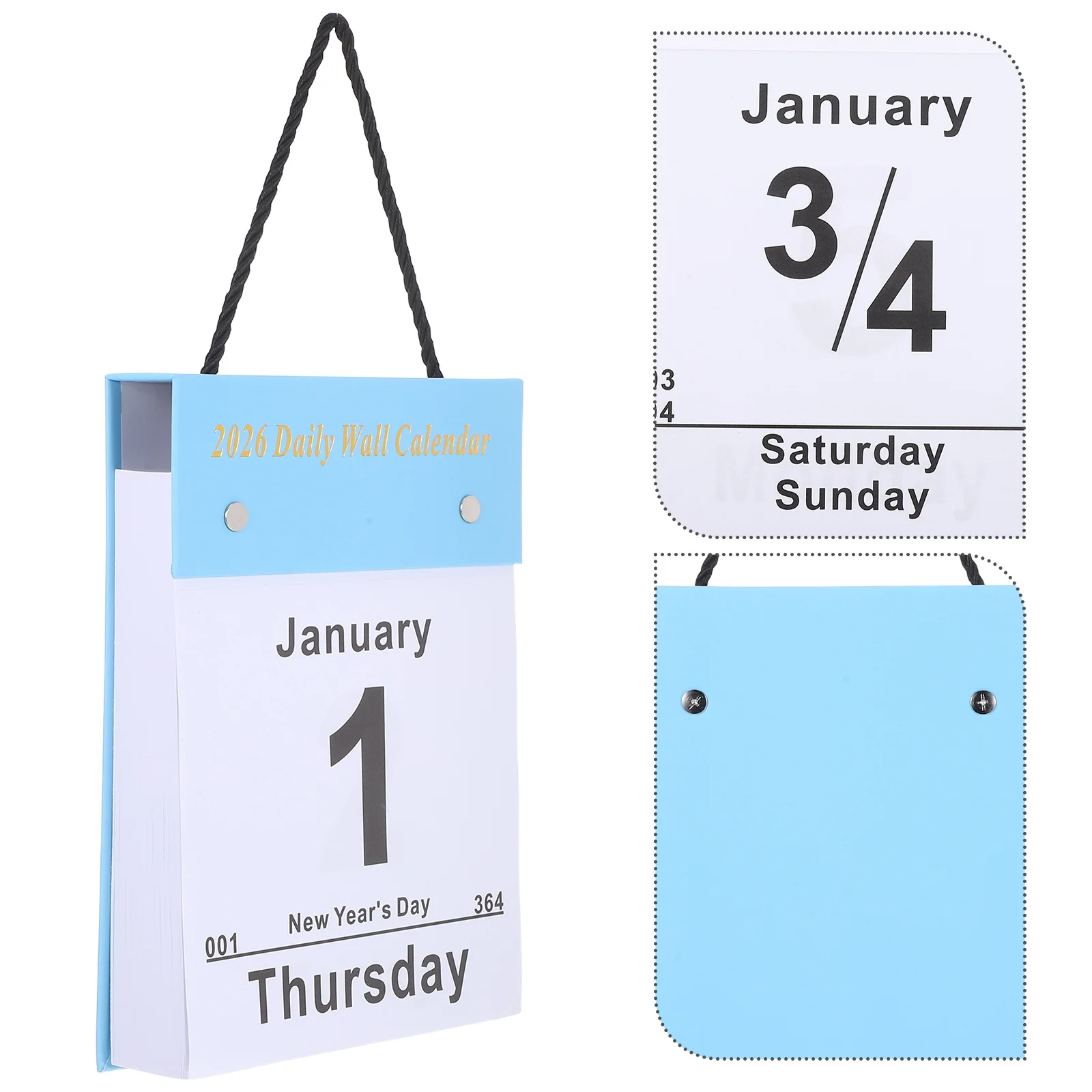 

English Tear-Off Desk Calendar 365 Pages Daily Planner Home Office Yearly Schedule Reminder Practical Stationery