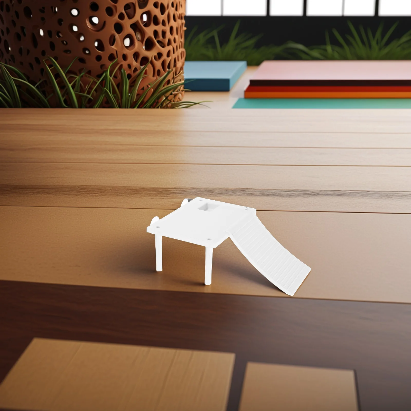 

Turtle Basking Dock White Baby Ramp Climbing Terrace for Aquarium Habitat Reptile Landscaping Decor Platform Enhancement