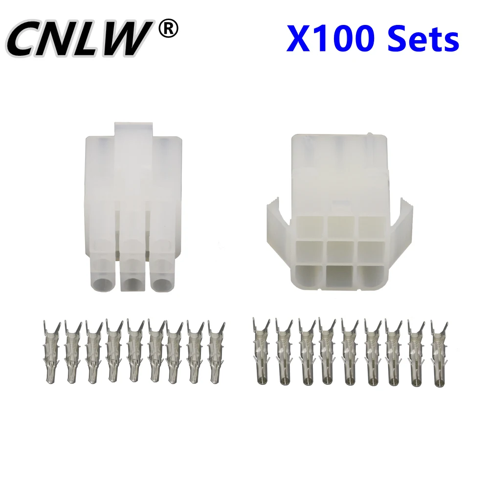 

100 Sets 9 Pin L6.2 Connector Plug with wings Male and Female Air Docking Connector 6.2mm Pitch Electrical Connector