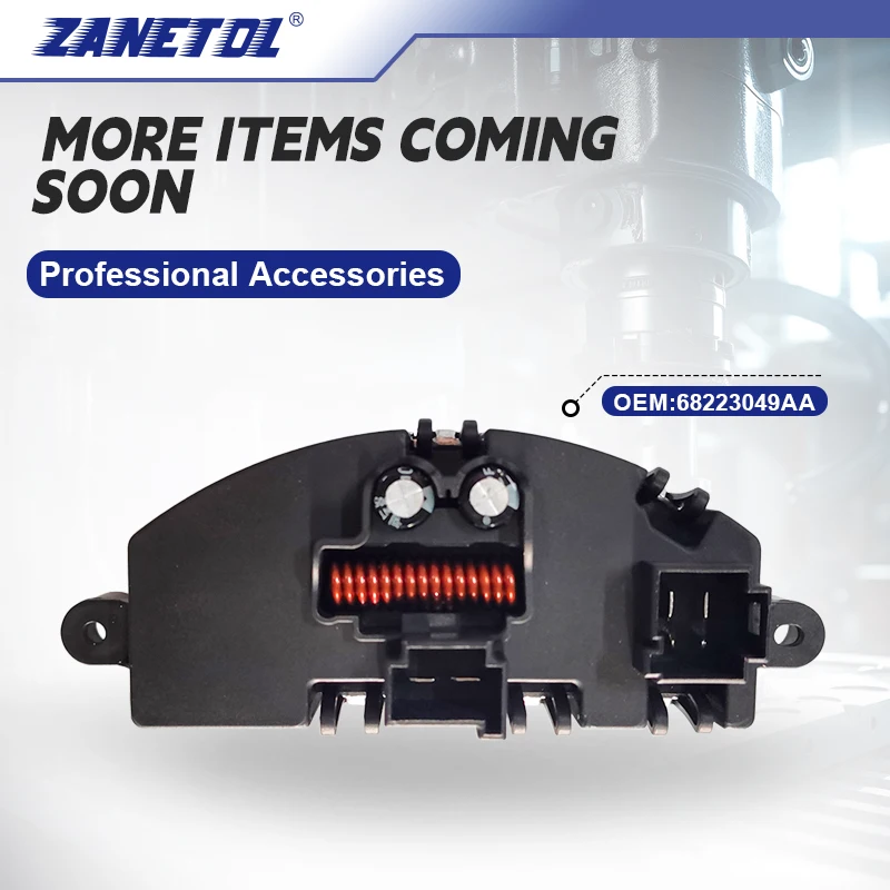 

ZANETOL Blower Motor Control Module / Resistor Parts for CHRYSLER 200 2015~2017 for JEEP CHEROKEE 2014~2021 68223049AA 2BMR0372