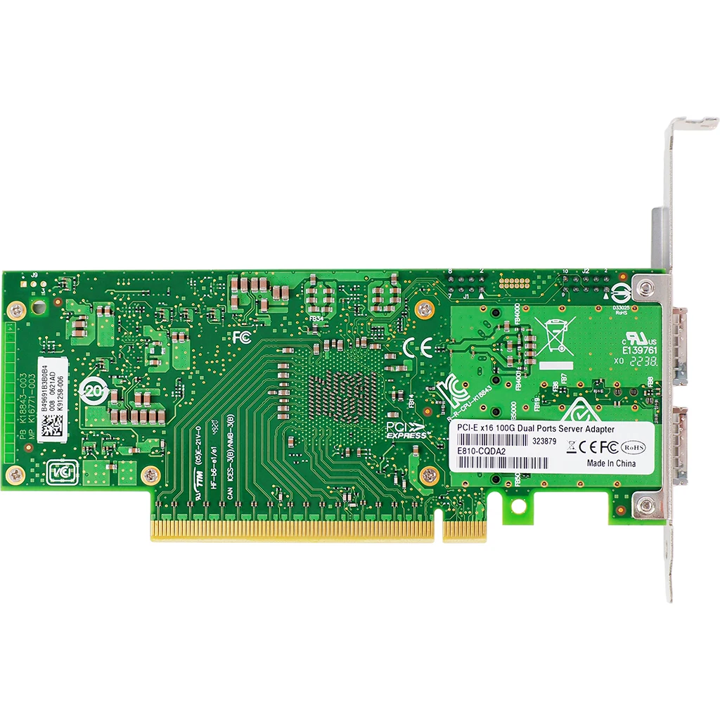 100G PCIe 4.0 X16 Server-NIC Dual QSFP28 Port Intel E810 Ethernet-Adapter mit SR-IOV für Cloud-Virtualisierung VMware Linux – Detail 4