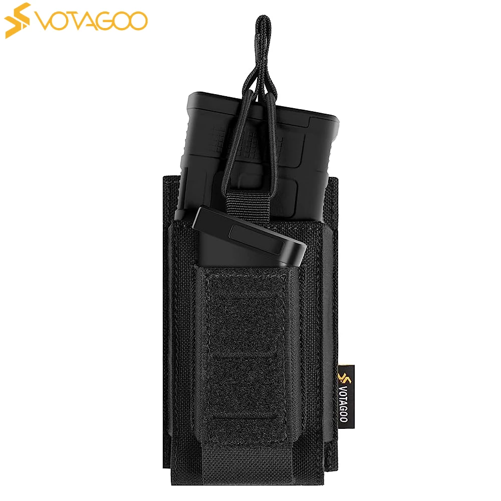 

Molle Mag Pouch 5.56mm 9mm Open-Top Magazine Pouch Single/Double/Triple Elastic Magazine Pouch Combo for Pistol and Rifle