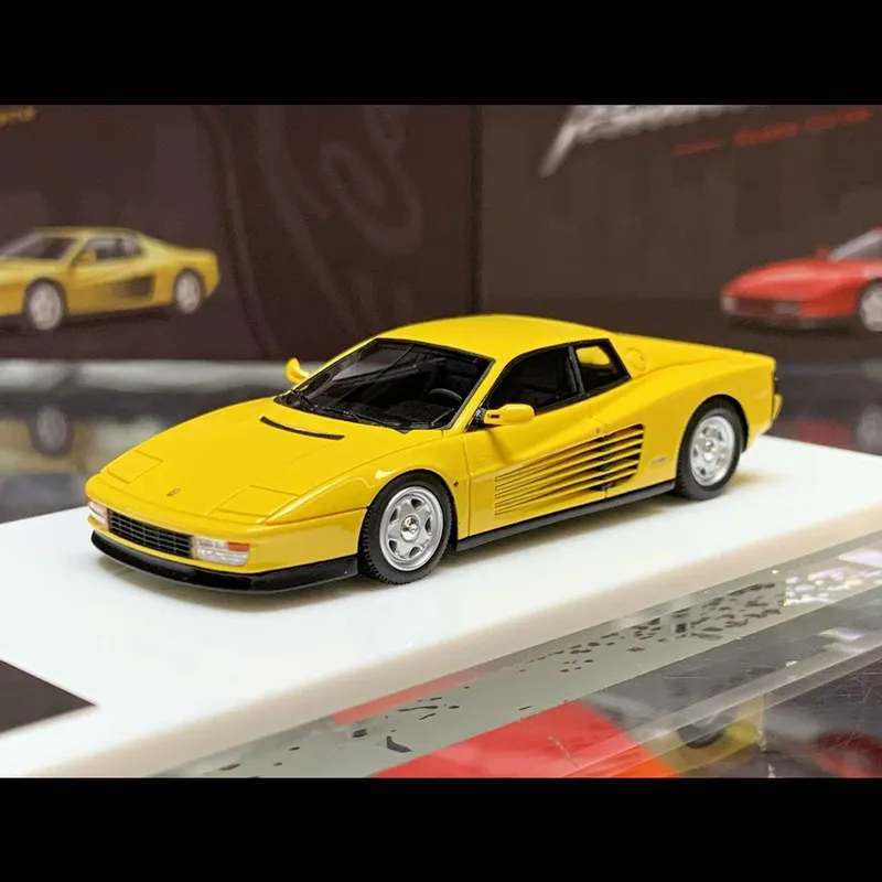 New In Stock CL 1:64 Testarossa Resin Car Model Miniature Diecast Ornaments Testarossa Static Limited Custom Toys Kids Gift