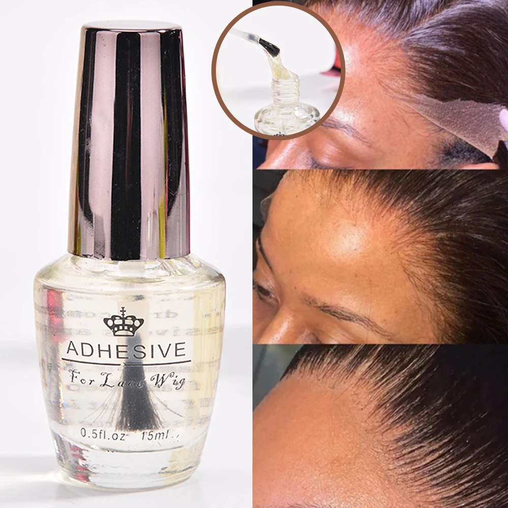 

High Quality Wig Glue for Lace Front Waterproof Wigs, Fast Dry Lace Bond Strong Hold Transparent Laces Adhesive for Hair Replace