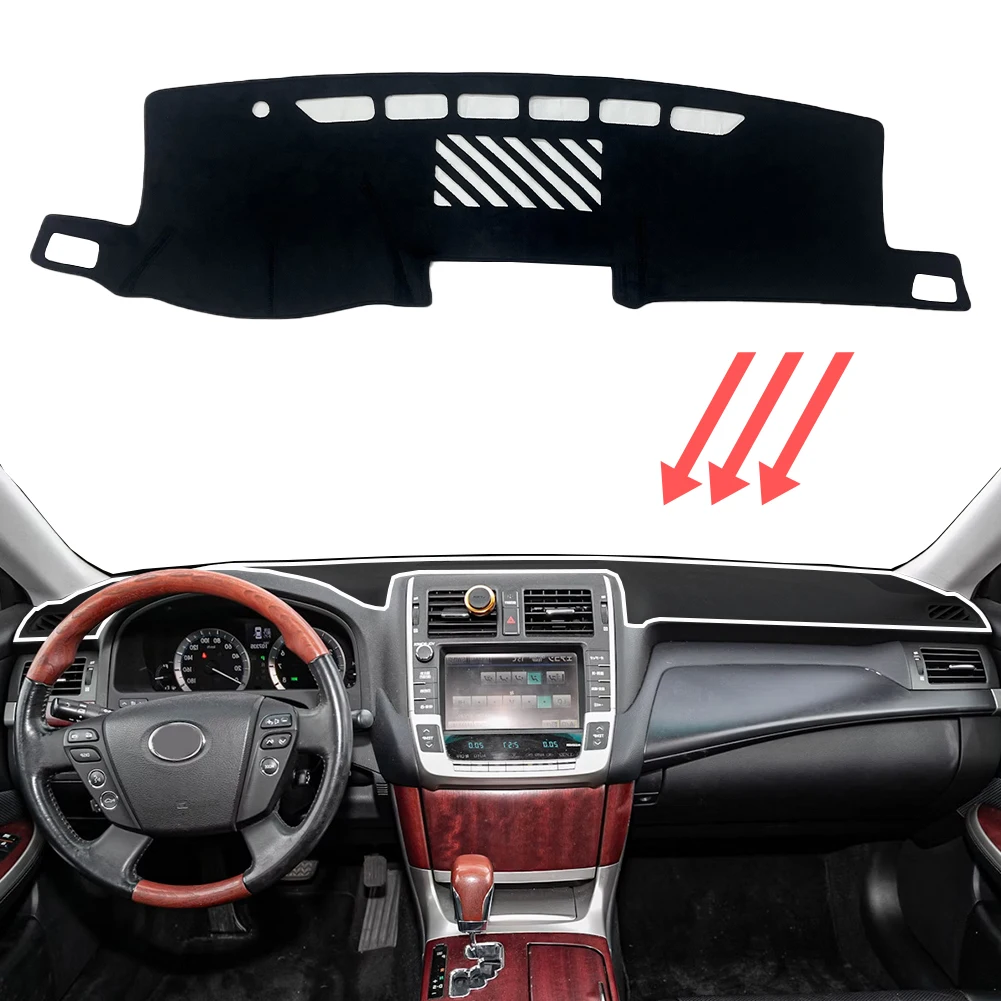 Car Dashboard Mat for Toyota Crown 2008 2009 2010 2011 2012 Royal S200 GRS204 Sunshade Protective Carpet Dash Pad Dashmat