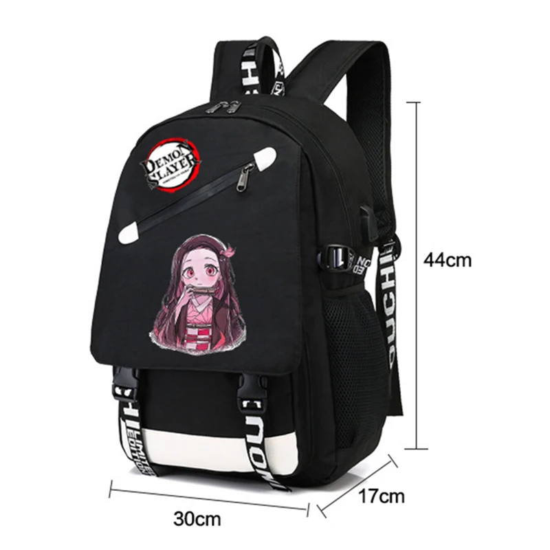 Demon Slayer Backpack Back To School Teenage Student Anime Cartoon Schoolbag Girl Boy Rucksack Kid Gift Women Travel Bag Mochila