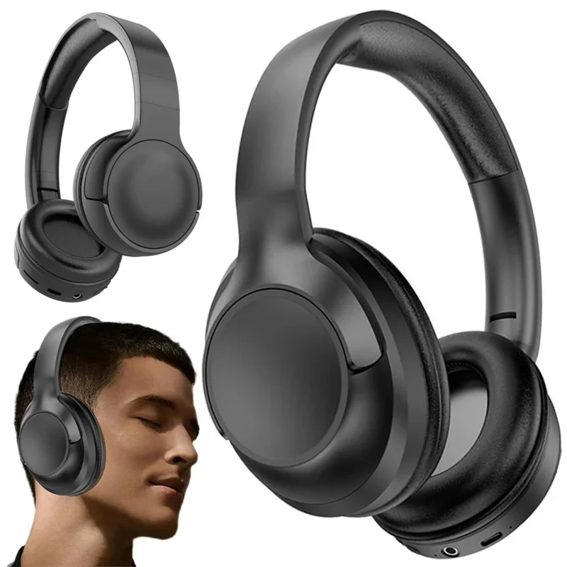 

EYOUOWireless Bluetooth-Compatible Sports Gaming Headphones Deep Bass Stereo Sound Earphones for Travel Cellphone PC