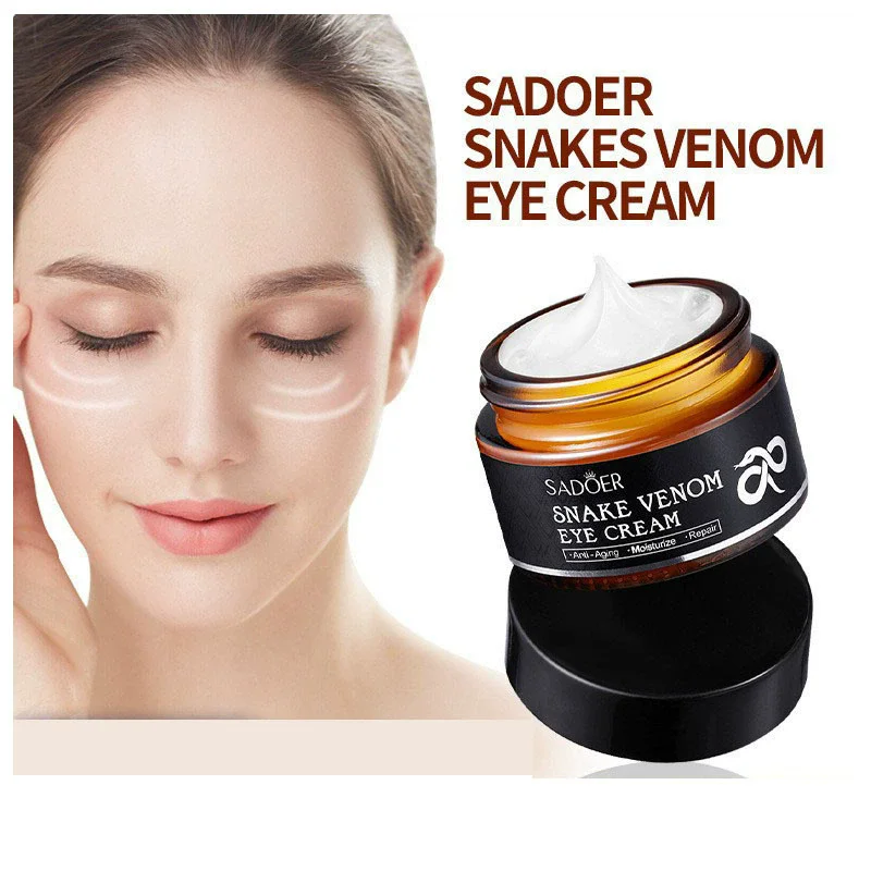 

Крем для глаз SADOER для подтяжки мешков под глазами и мелких линий, мультиэффектный крем для глаз с пептидом змеиной вены
