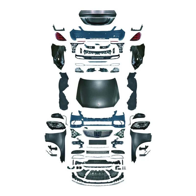 

Car For 2006-2013 S-class W221 facelift to W222 s Body Kit 1:1 Modification High Quality front bumper bodykit