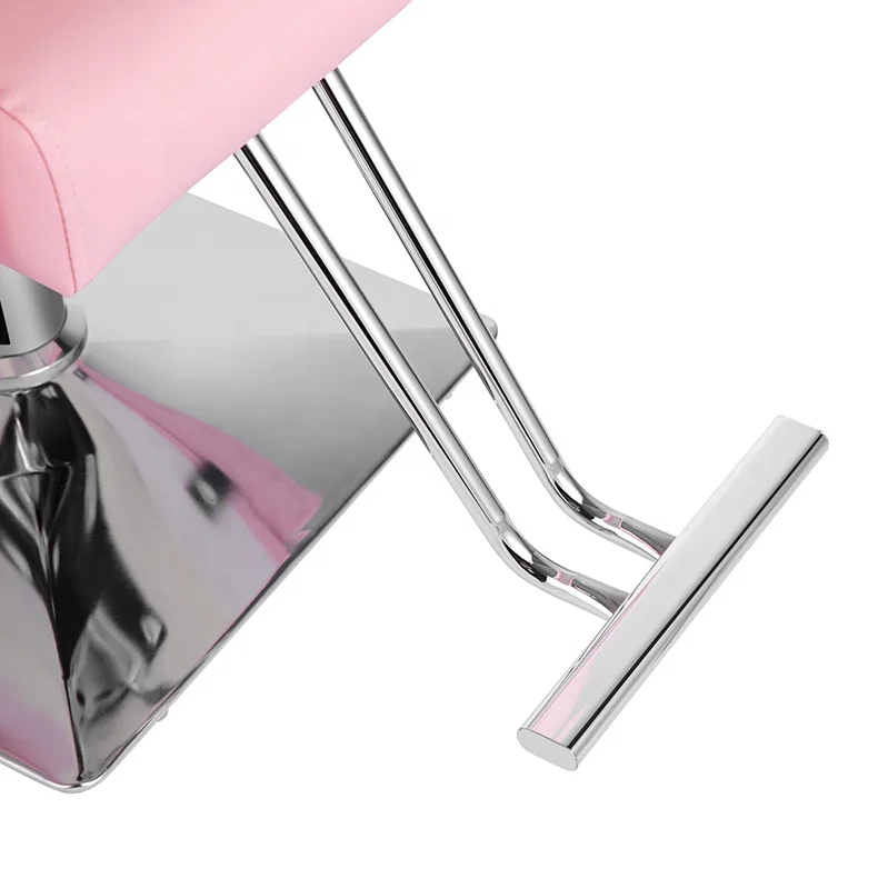 Großhandel Schönheitssalonmöbel Langlebiger rosa Stylingstuhl für Make-up Barbershop rosa Friseurstuhl zum Haarschneiden
