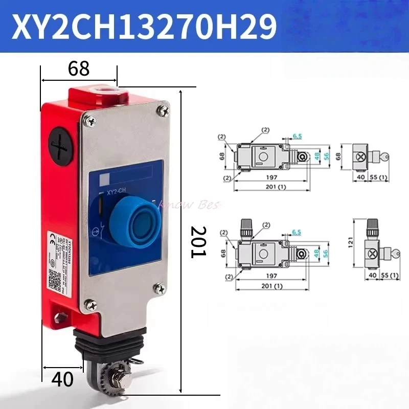 1PCS Pull Rope Switch Emergency Stop Steel Wire Rope Lock Buckle XY2CH13250 XY2CH13270 13270H29
