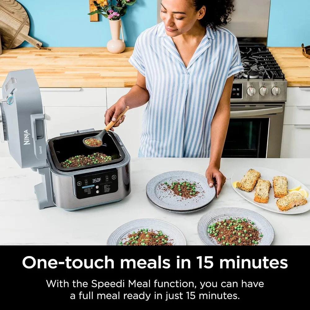 6-Quart Slow Cook, 12-in-1 Functions To Steam, 15-Minute Speedi Meals All in One Pot, Speedi Rapid Cooker & Air Fryer