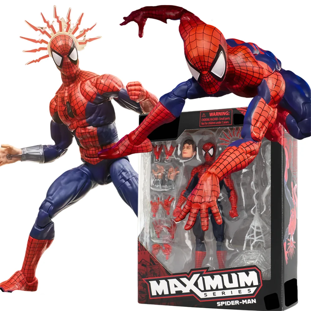 

1/12 Spider-Man Peter Parker Action Figure Collection Joint Mobility Movie Character Anime Doll Model Toys XMAS Boys Gifts