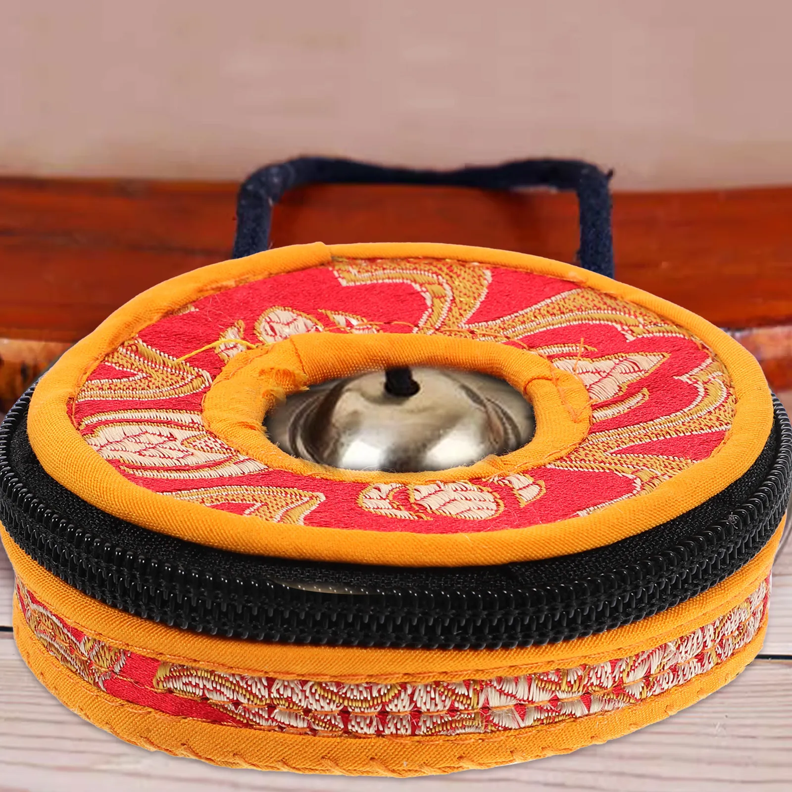 Chime Case Bell Storage Bag Cultural Hand Badminton Racket Carrier Holder Packaging