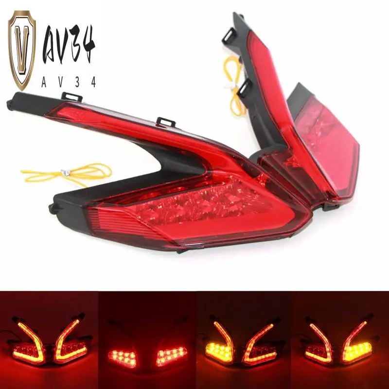 

AV34-For DUCATI 899 959 1199 S R 1299 LED Tail Light Turn Signal Driving Brake Light Rear Taillight Integrated Parts Accessories