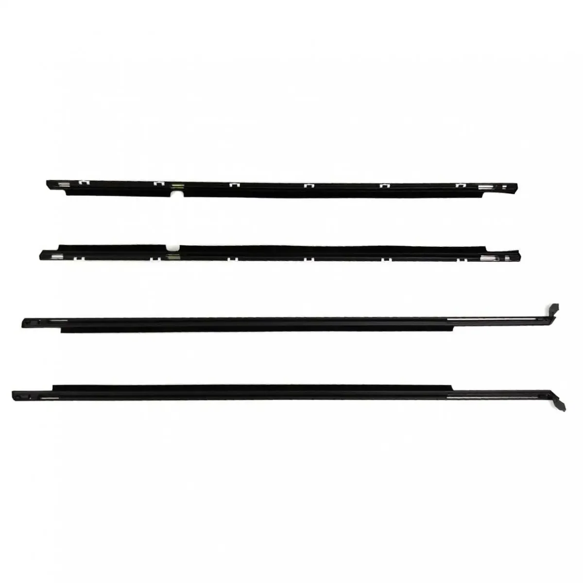4-piece set of automotive exterior door and window trim sealing tapes, compatible with 1995-2002 Toyota Corolla, replacement