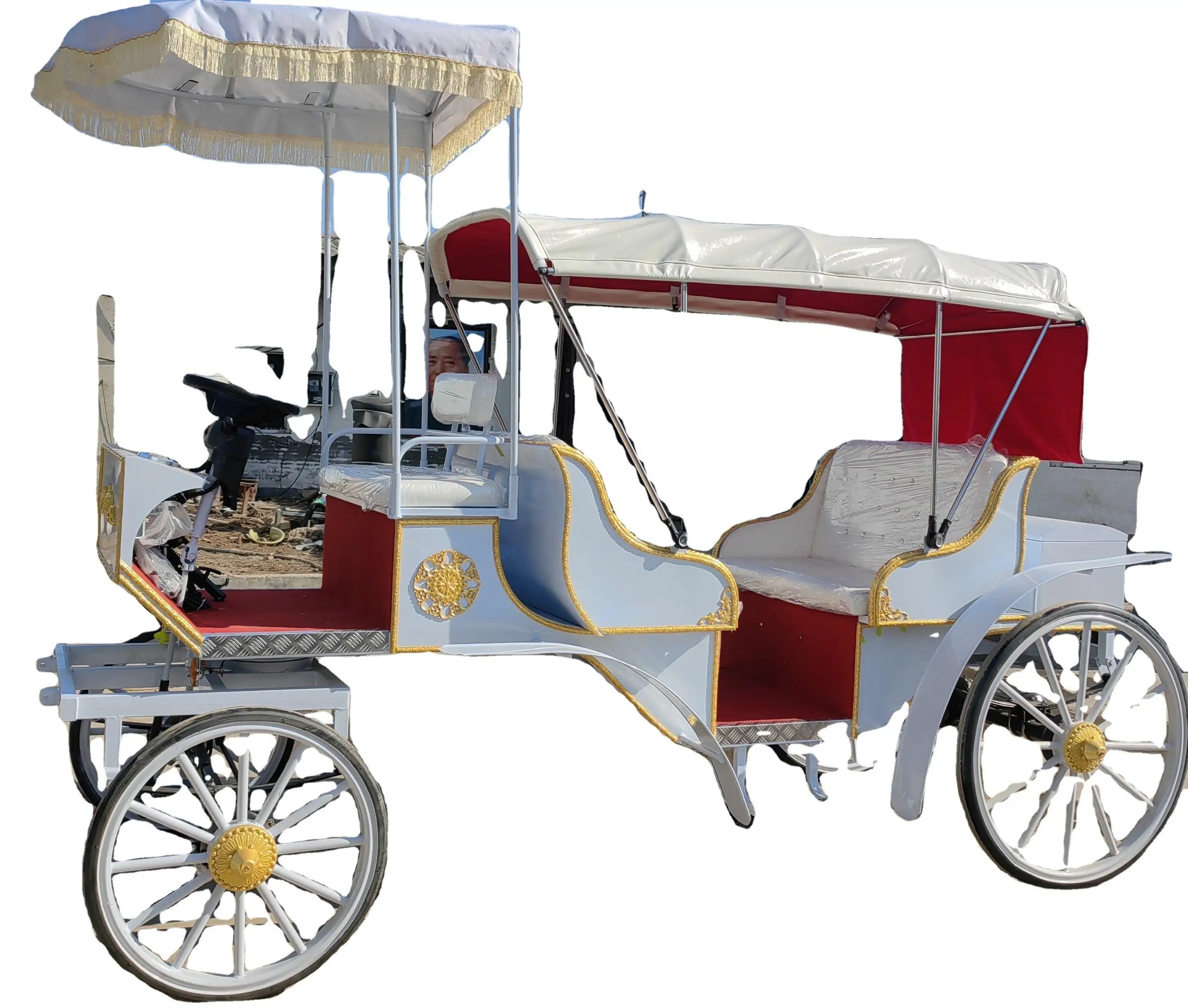 

2024 Royal horse carriage festival carriage Electric vehicle Chinese manufacturer Factory price Royal horse carriage