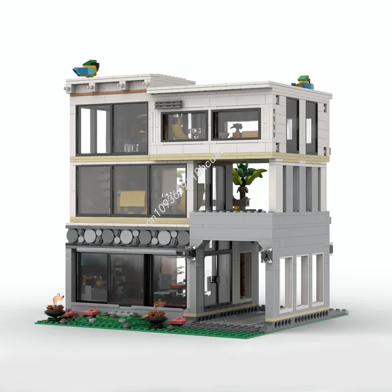 1783 pièces MOC maison moderne XL modèle modulaire blocs de construction cadeau de noël assembler jouet bricolage idée éducation brique enfants anniversaire