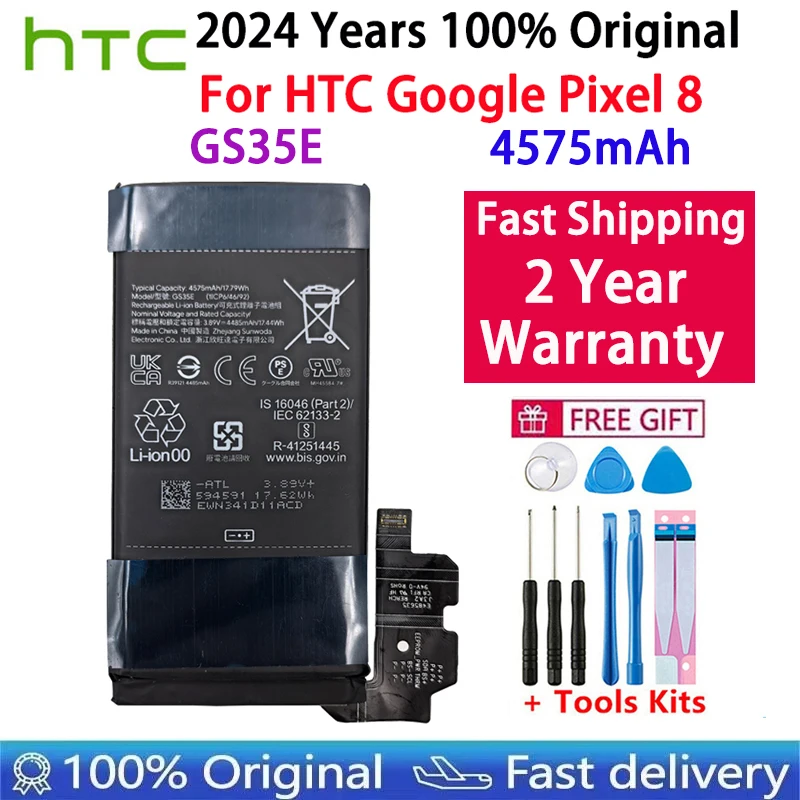 G025J-B GTB1F G27FU GMSB3 Original Battery For HTC GOOGLE PIXEL 3 3XL 4 4A 4XL 5 5A 6 7A 8 5G Pro G63QN GLU7G GP5JE Batteries