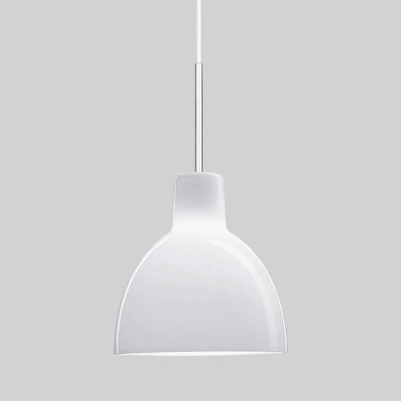 

2022 creative simple chandelier Denmark designer restaurant bar bedside Pendant light creative milk white glass lamps