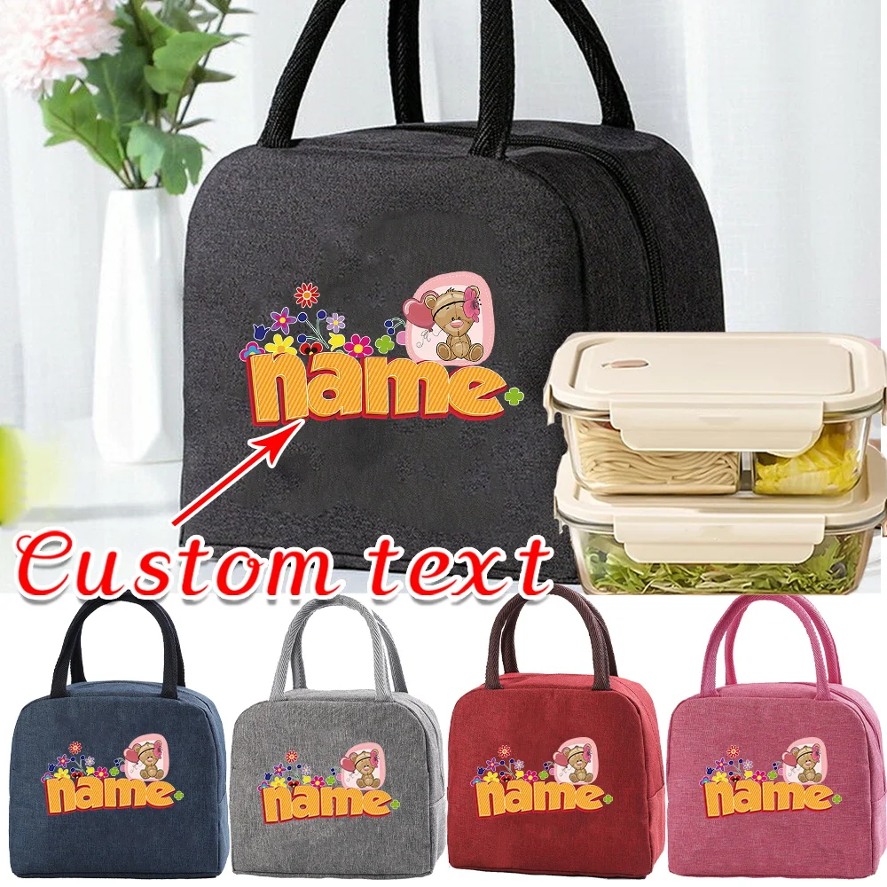 

Personalized Customization Name Insulated Lunch Bag Food Storage Multifunctional Outdoor Picnic Bag Customized Product