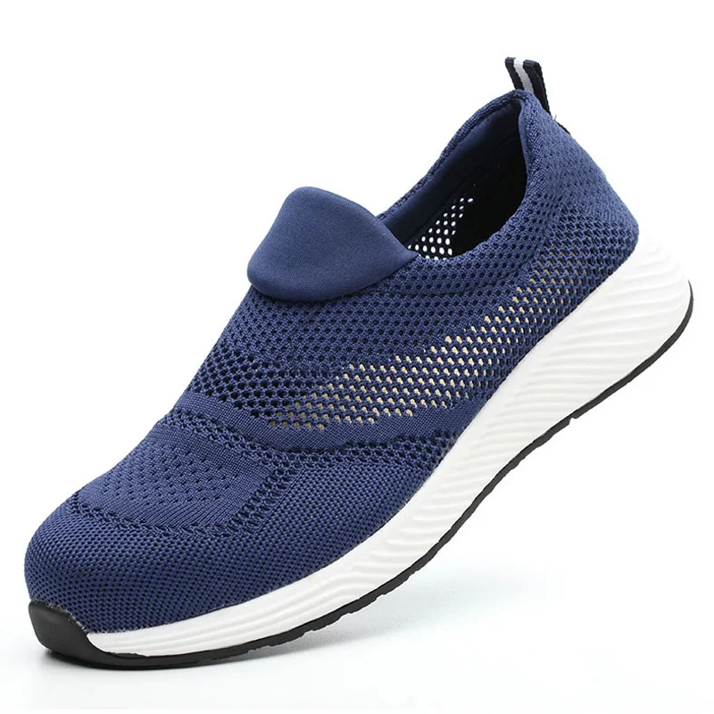 Zomer Mesh Lichte Werk Sneakers Stalen Neus Beschermende Veiligheidsschoenen Mannen Vrouwen Ademende Bouwschoenen Werklaarzen Mannen