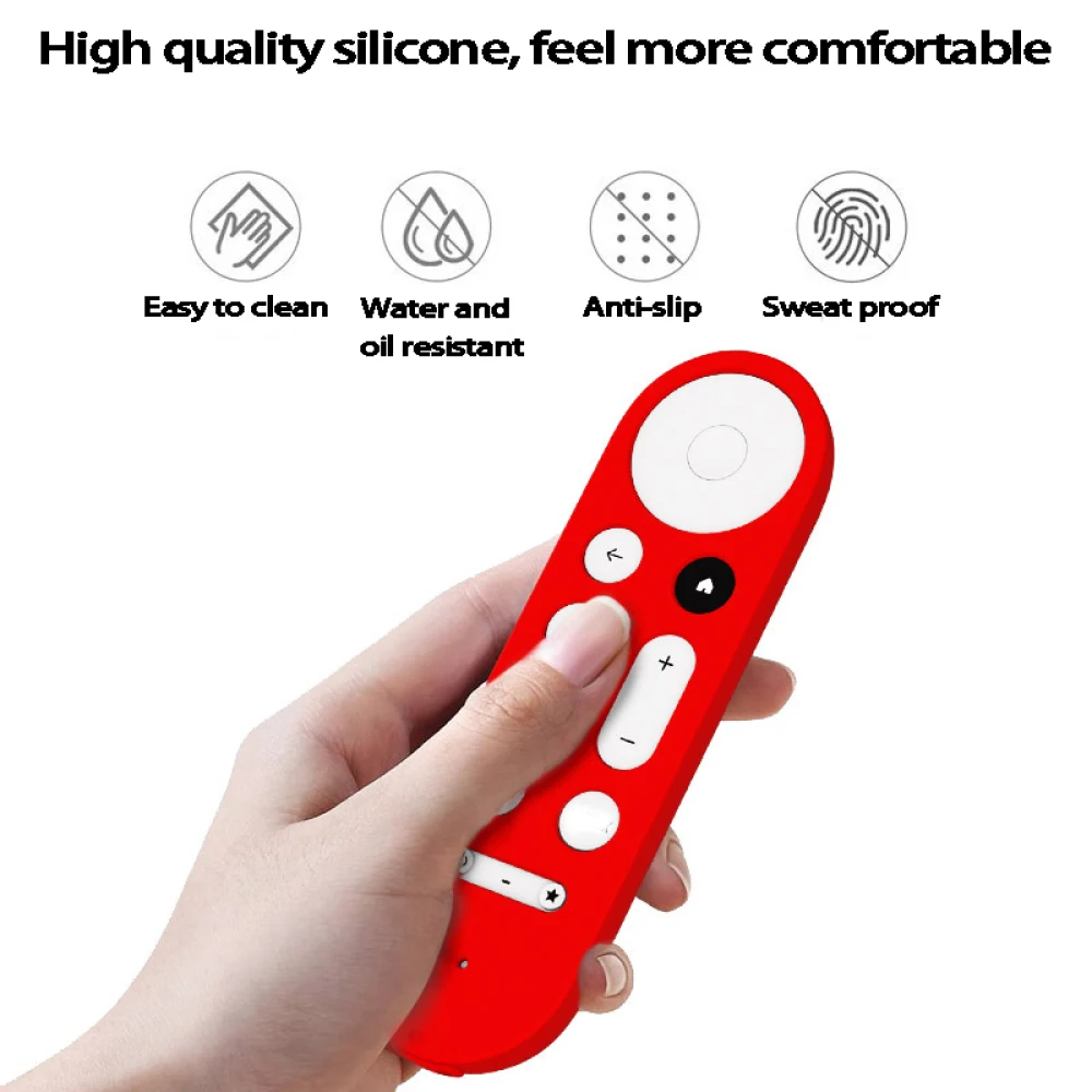 Silicone Remote Controller Cases Protective Covers For Google TV Streamer 4K TV 2024 for Google GY3LE Remote Controller