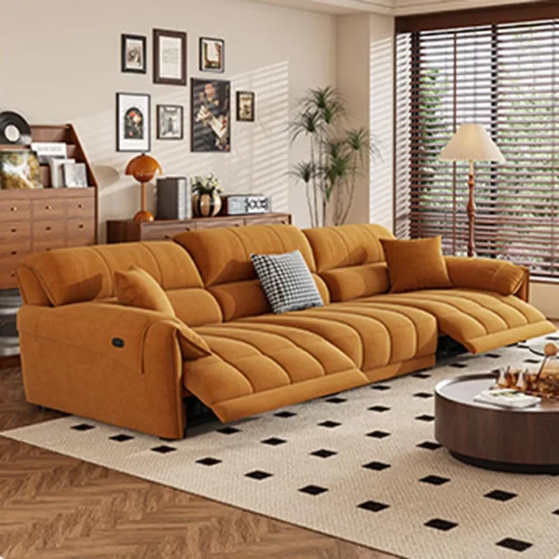 

Large Orange Living Room Sofas Armrest Design Recliner Salon Electric Sofa Modern Designer Woonkamerbanken Unique Furniture