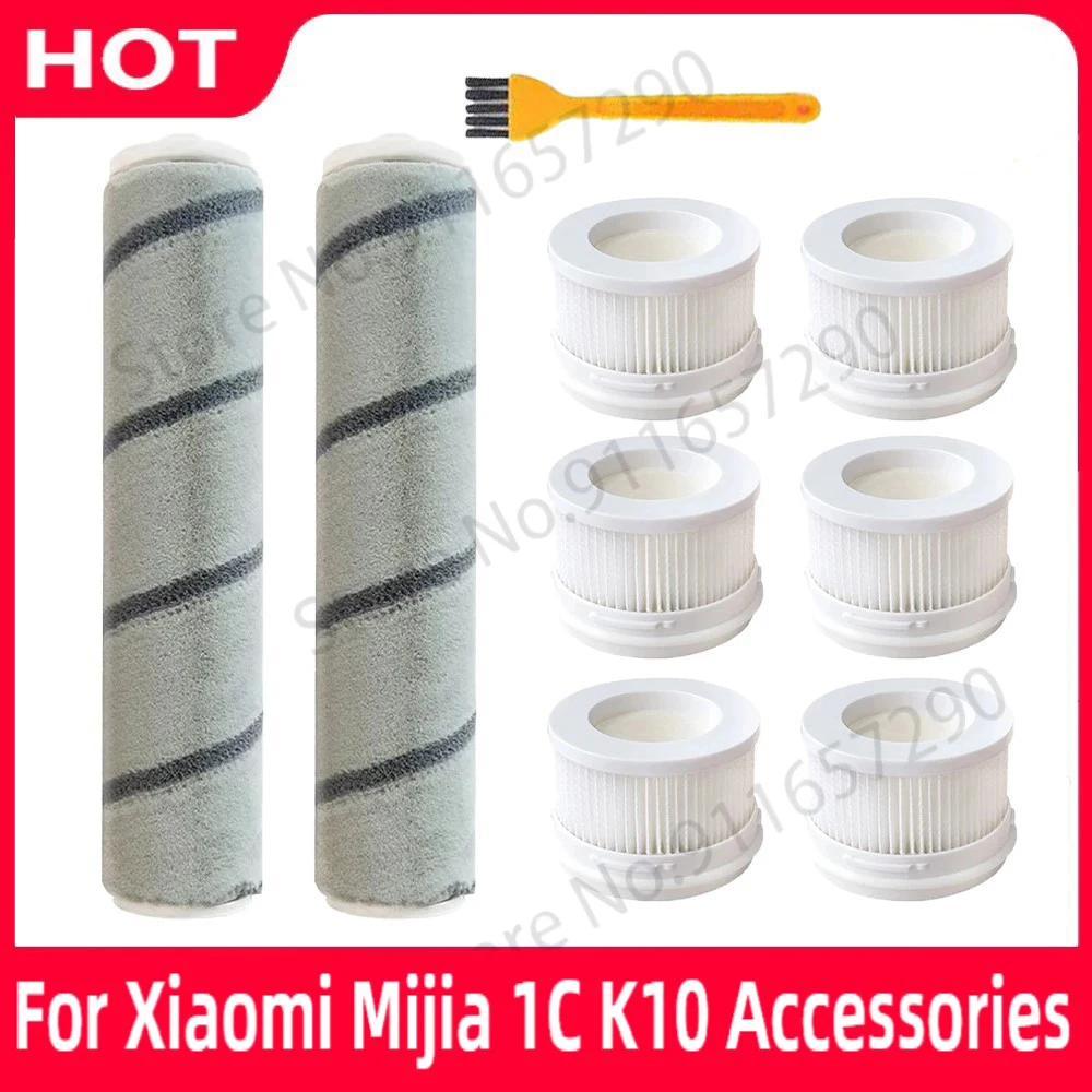 

For Xiaomi Mijia 1C K10 Handheld Wireless Vacuum Cleaner Hepa Filter Rolling Brush Replacement RollerBrush Parts Brushes