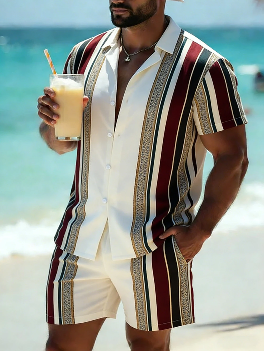new's Men's Summer Cool Short - Men Formal Party Wear Shirt 评论和价格
