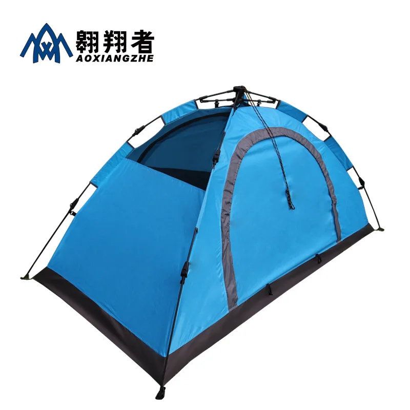 

Double layer explosion-proof rain proof single person automatic tent no need to set up quick opening ultra light outdoor fishing