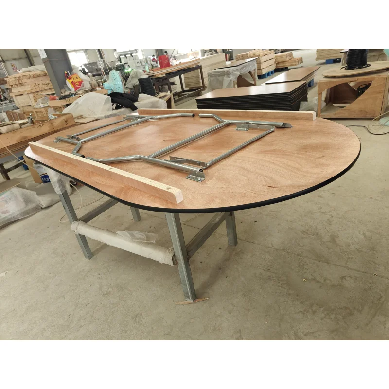 custom.Wedding Event Banquet Oval Shape Plywood Dining Table