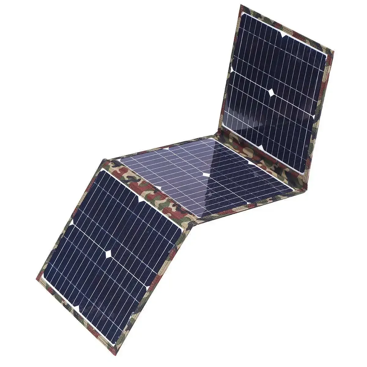 BMAD 18v Foldable Solar Panel Touring Car Dual Usb Port Charging Portable Single Crystal Silicon Outdoor Charging Board