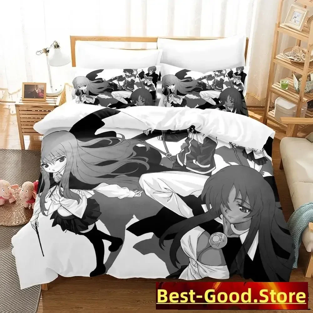 3D Print Anime Zero no Tsukaima Bedding Set Single Twin Full Queen King Size Adult Kid Bedroom Duvet cover Sets Home Textiles