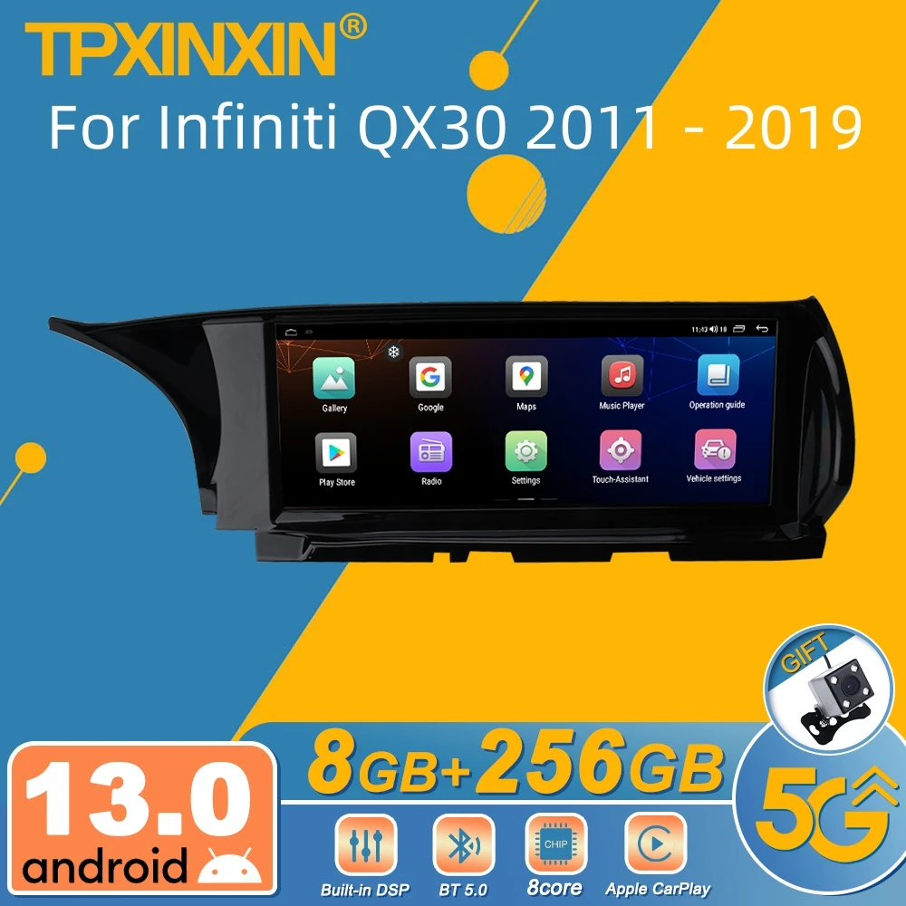 

Автомагнитола 2 Din для Infiniti QX30 2011 - 2019 Android, стереоприемник, GPS-навигация, мультимедийный плеер, головное устройство