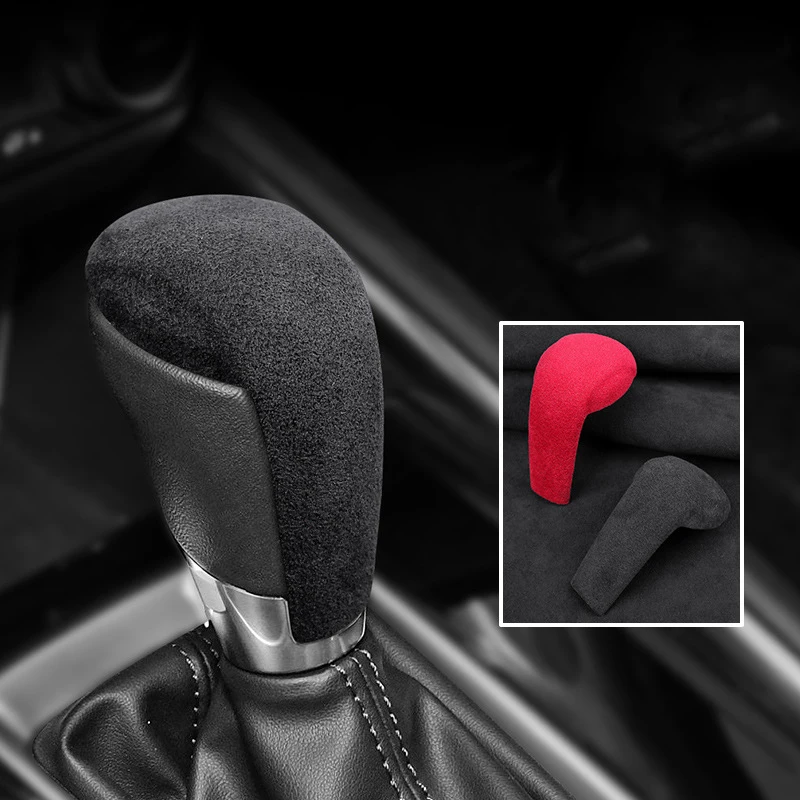 

Suede Car Gear Shift Handle Sleeve Knob Cover For Mazda Axela, Atenza, CX3,CX4,CX5,CX8 Trim Decorative Protective Stickers