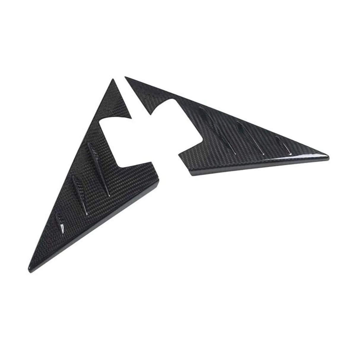 For BMW 3 Series G20 G28 2020-2023 Real Carbon Fiber A-Pillar Triangle Cover Trim Decorative Exterior Accessories