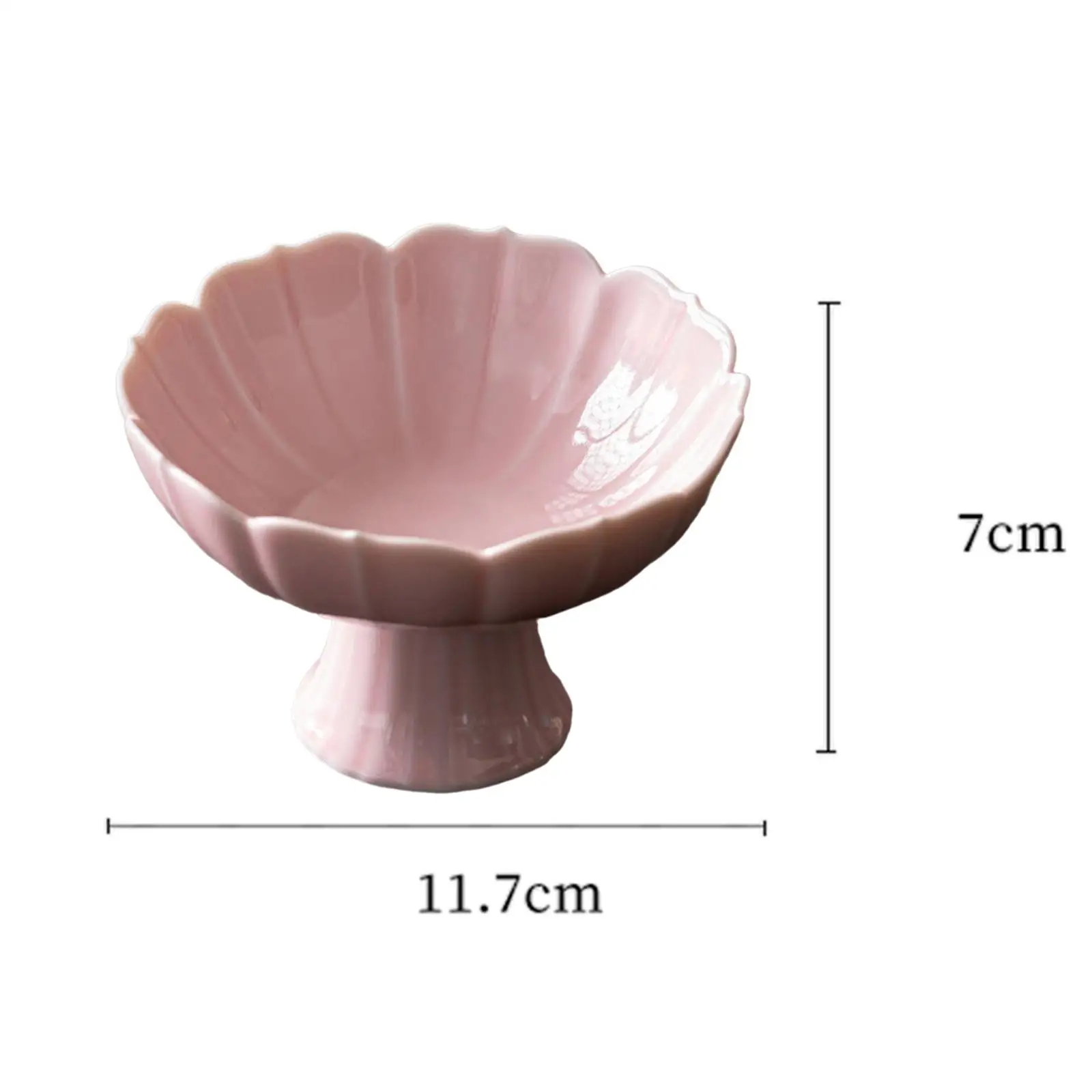 Ceramic Footed Fruit Bowl Holder Dessert Cake Serving Bowl Fruit and Vegetable Holder Decorative Bowl for Living Room