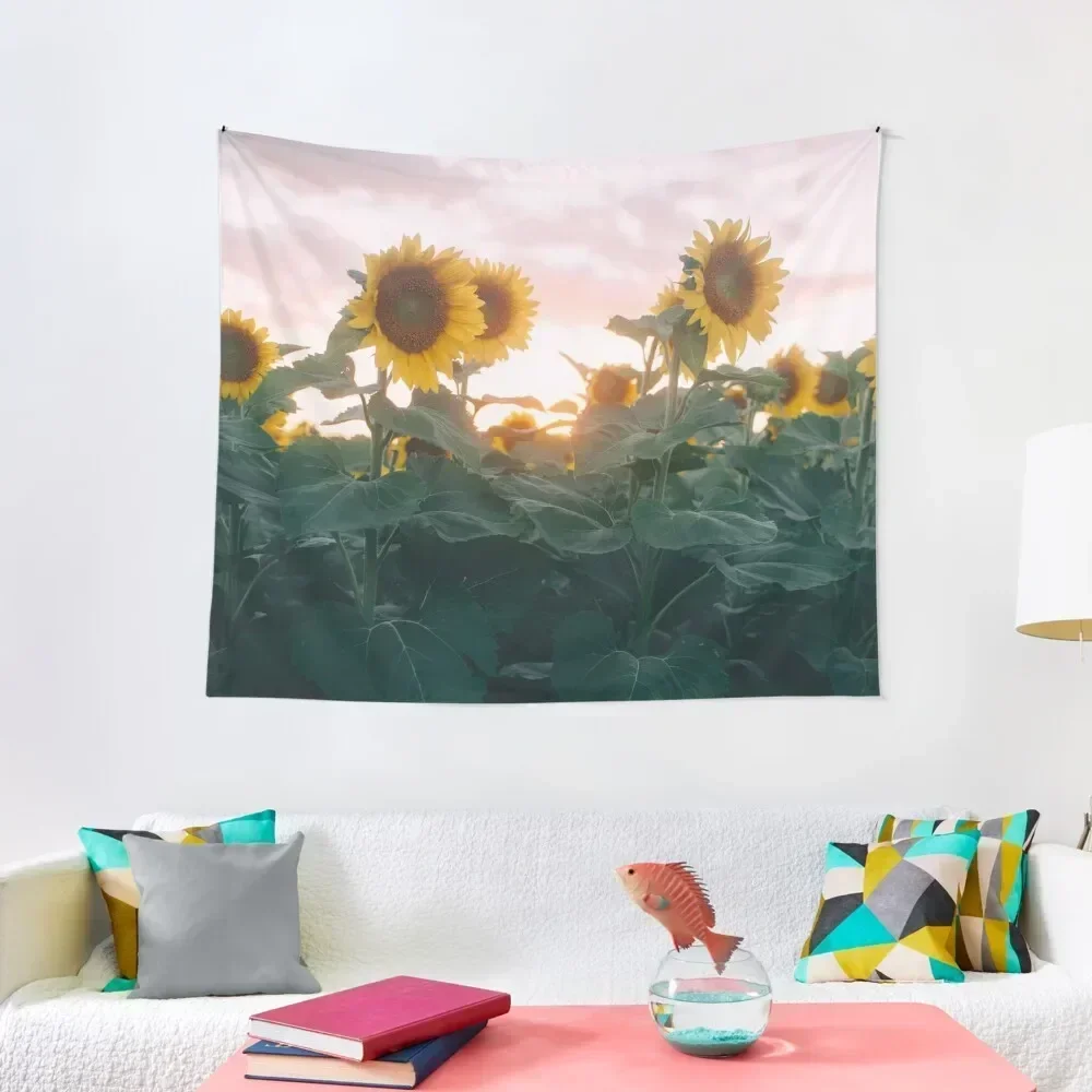 

Sunflower Sunset Tapestry Decorative Wall Mural Wall Carpet Tapestry