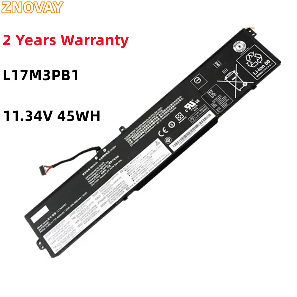 

ZNOVAY 4000mAh L17M3PB1 Laptop Battery for Lenovo IdeaPad 330-17ICH 330-15ICH L17D3PB0 5B10Q71254 L17C3PB0 5B10Q71252 5B10W67266