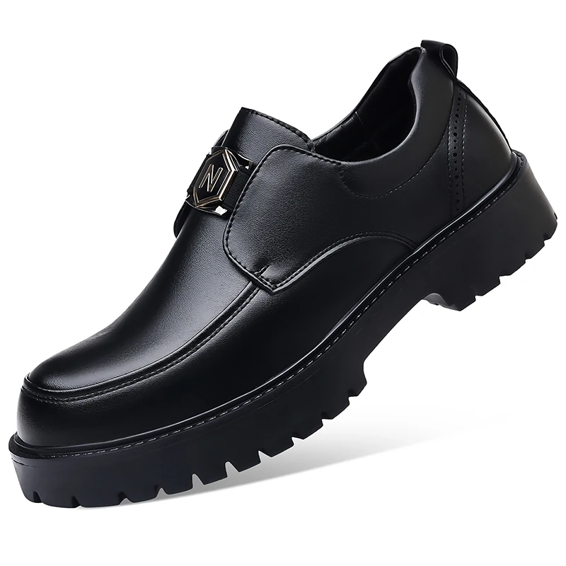 34Men Leather Shoes Plus Size Comfortable Business Lightweight Wear Resistant Women Designer Classic Office Social Dress Shoes