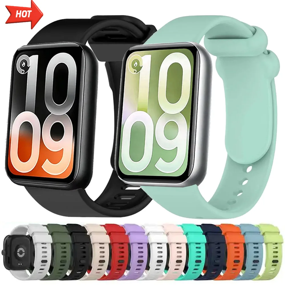 Silicone Replacement Sport Strap for Xiaomi Smart Band 10 Pro/9 Pro/8 Pro and Redmi Watch 6/5/4