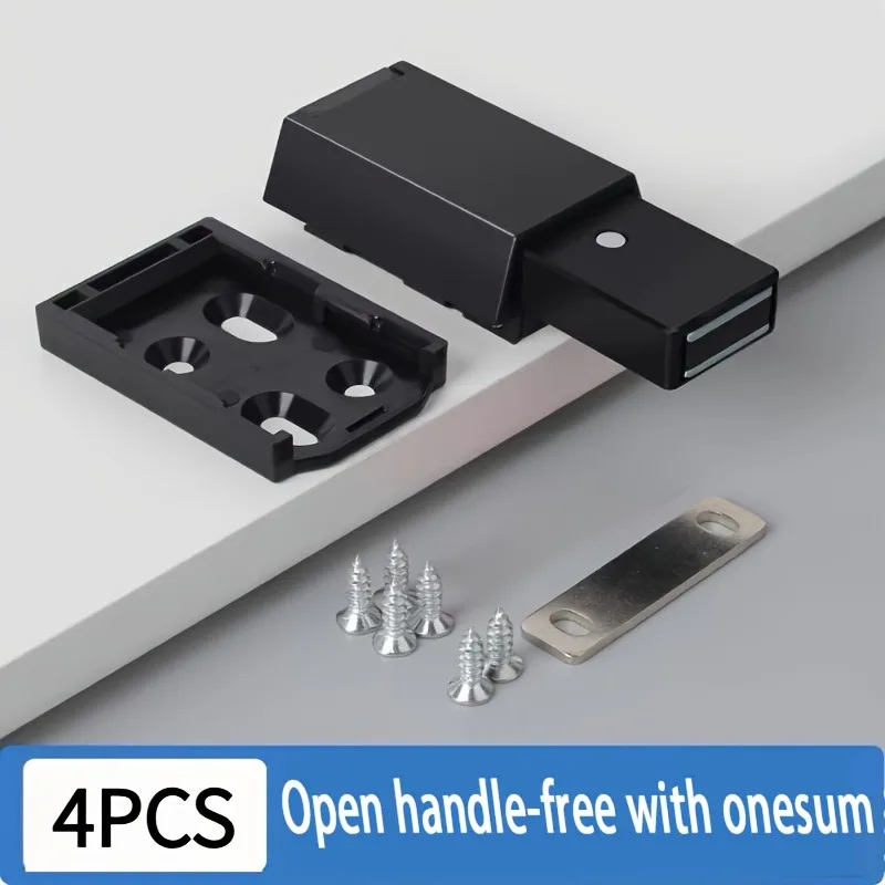 

Магнитная защелка из сплава для тяжелых условий эксплуатации, фурнитура для шкафов с открытием нажатием, магнитные сенсорные защелки для дверей с функцией открывания нажатием