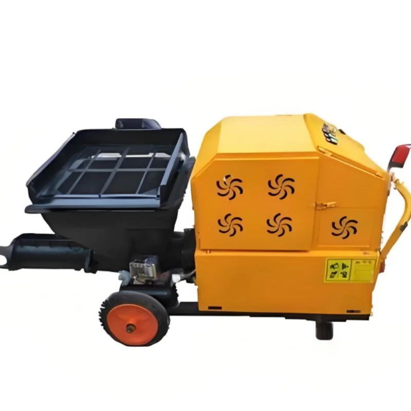 Automatic Painting Spray Paint Machine Airless Plaster Engine Pump Motor Core Components High Efficiency 100L Hopper Best Price
