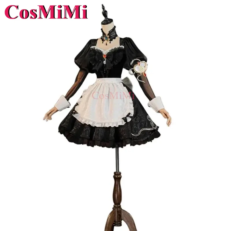 CosMiMi Priestess/Fiona Gilman Cosplay Identity V Costume Redheaded Witch Elegant Maid Dress Carnival Party Role Play Clothing