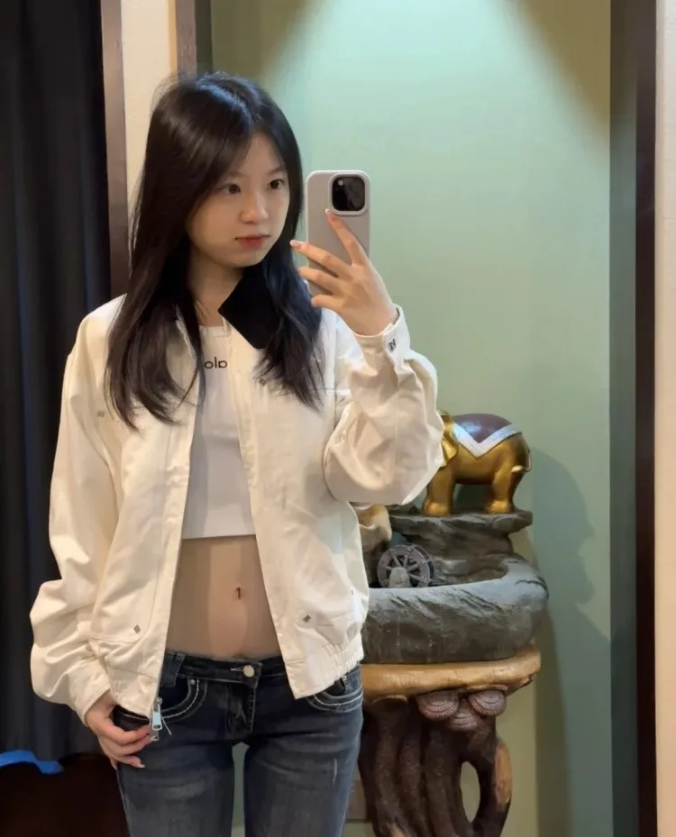 

Бейсбольные куртки Kpop, женские зимние стеганые термостойкие свободные куртки в корейском стиле, складная водолазка с молнией из овечьей шерсти, незамерзающая