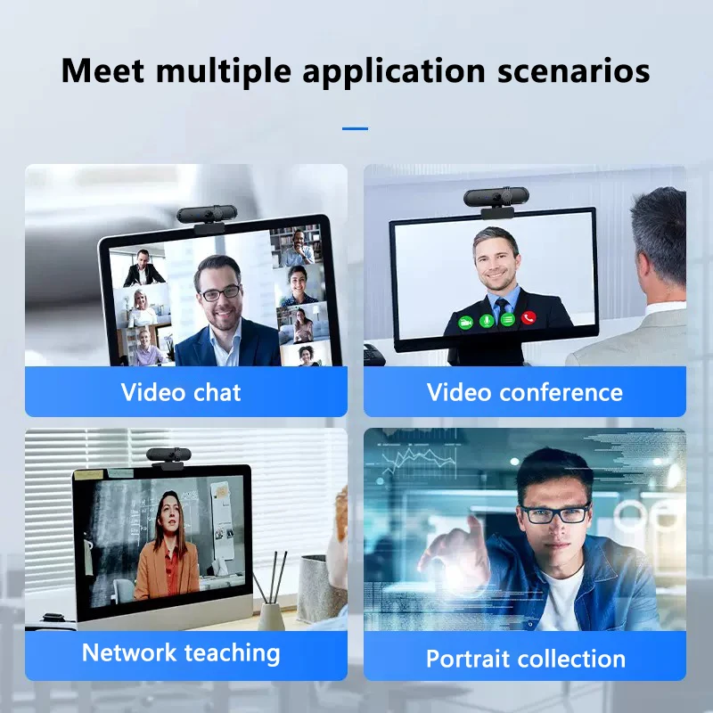 HD 1080P Computer Webcam PC 30FPS Fixed Focus Digital Web Camera Built In Microphone Laptop Webcam for Video Conference