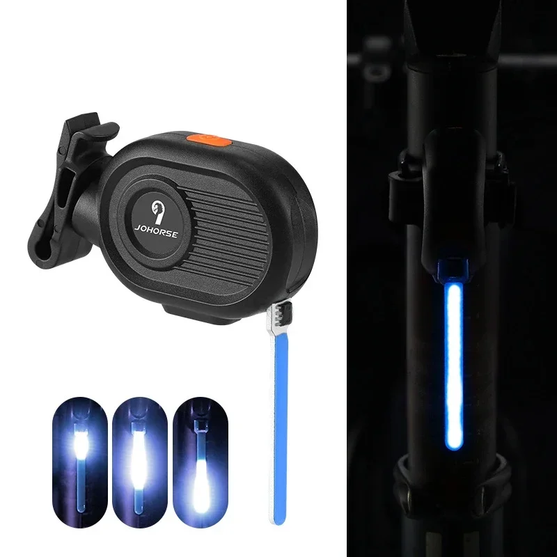 4 Colors Flowing Water Bicycle Tail Lights, LED Night Riding Lights, Mountain Road Bicycle Accessories Safety Warning Lights