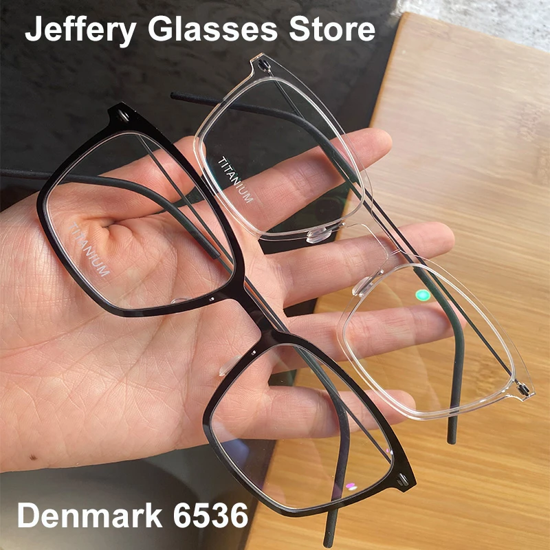 

2023 Ultralight Screwless Rectangle Prescription Glasses Frame Denmark Fashion Optical Men Women Myopia Diopter Eyeglasses 6536