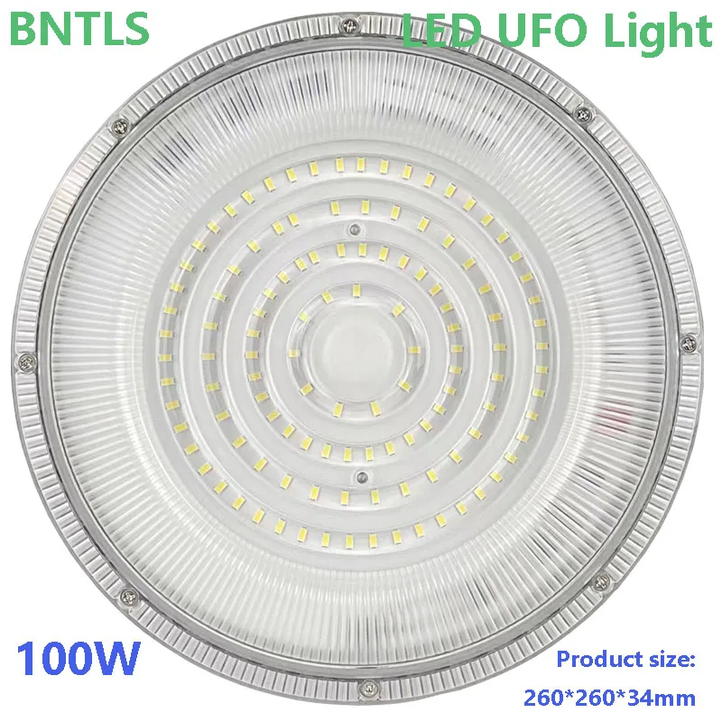 100W 150W 200W LED UFO High Bay Lights  Waterproof Commercial Market Warehouse Garage Industrial Lighting Gas station lighting